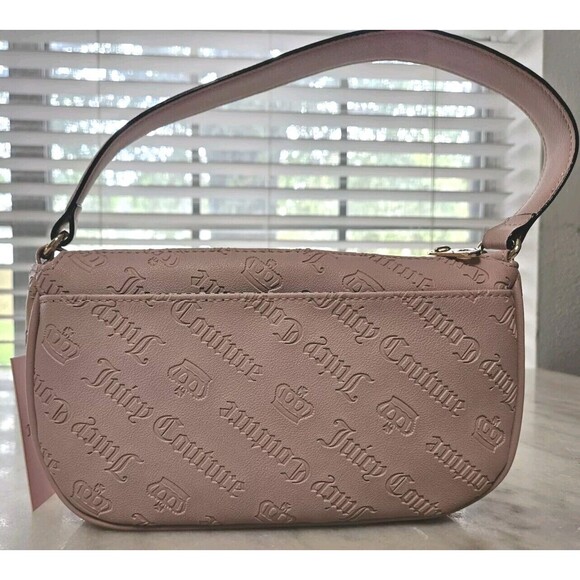 New Juicy Couture Y2K Style "Not Your Babe Shoulder Bag" Pink NWT - Picture 4 of 9